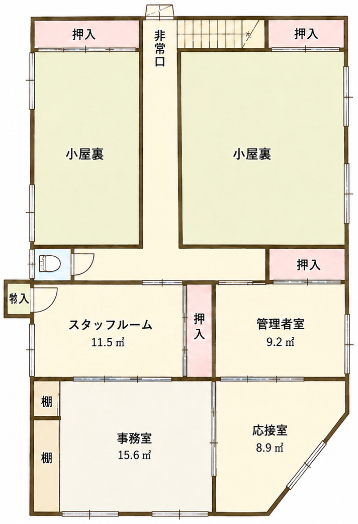 施設2階レイアウト